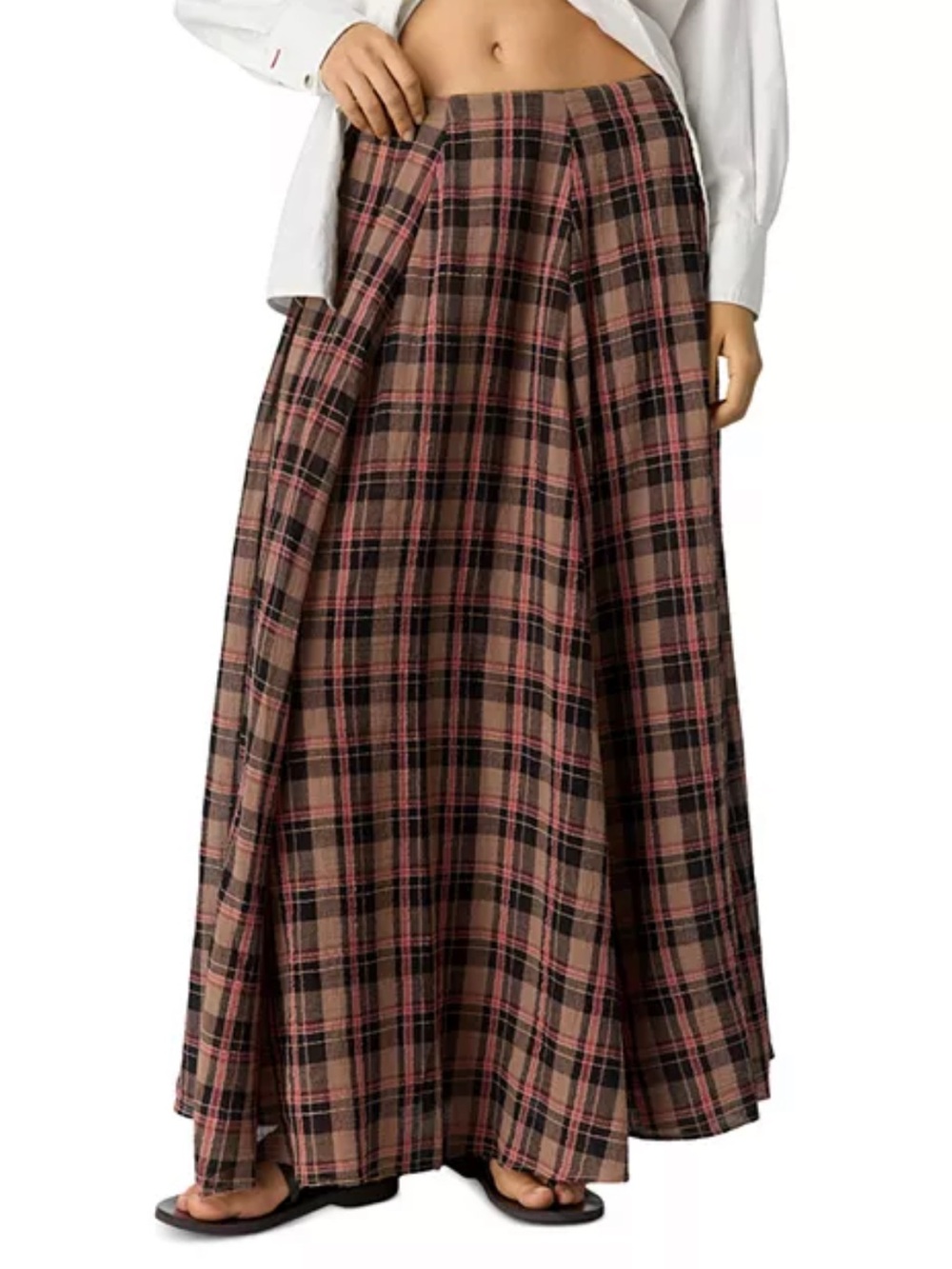 Free People Ives Cotton Printed Maxi Skirt